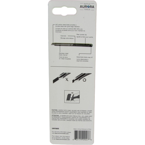 9mm Standard-Duty Knife, Stainless Steel, Plastic Handle PB Rental Co. Ltd.