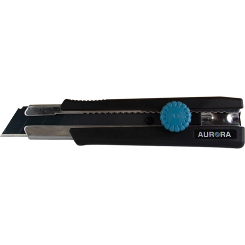 Couteau r&eacute;tractable de 25 mm, Acier inoxydable, Robuste, Prise en Caoutchouc PB Rental Co. Ltd.
