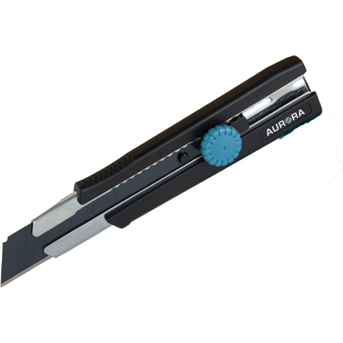 Couteau r&eacute;tractable de 25 mm, Acier inoxydable, Robuste, Prise en Caoutchouc PB Rental Co. Ltd.