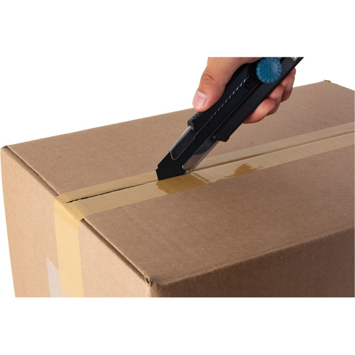 Couteau r&eacute;tractable de 25 mm, Acier inoxydable, Robuste, Prise en Caoutchouc PB Rental Co. Ltd.