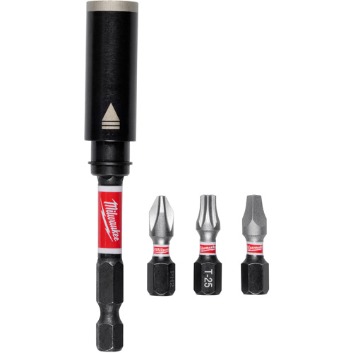 Porte-embout de vis r&eacute;sistant aux chocs de 3" avec jeu dembouts SHOCKWAVE  PB Rental Co. Ltd.