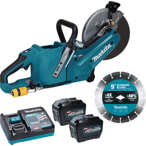 Tronçonneuse &agrave; meule &eacute;lectrique 40?V?max XGT sans balais avec trousse de batteries 8,0?Ah , 9", 40 V PB Rental Co. Ltd.