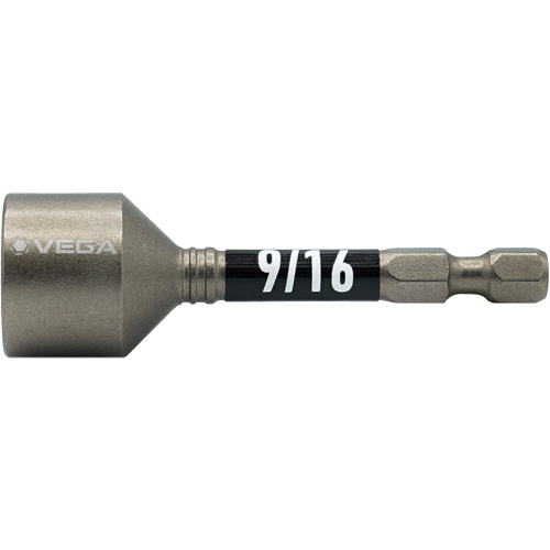 Impactech&reg; Nut Driver, 9/16" Tip, 1/4" Drive, 2-9/16" L, Magnetic PB Rental Co. Ltd.