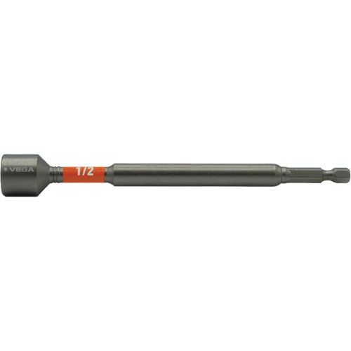 Impactech&reg; Nut Driver, 1/2" Tip, 1/4" Drive, 6" L, Magnetic PB Rental Co. Ltd.