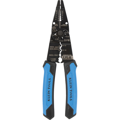 Pince &agrave; d&eacute;nuder polyvalente &agrave; bec long, 8-1/4" lo, 10 - 20/12 - 22 AWG PB Rental Co. Ltd.