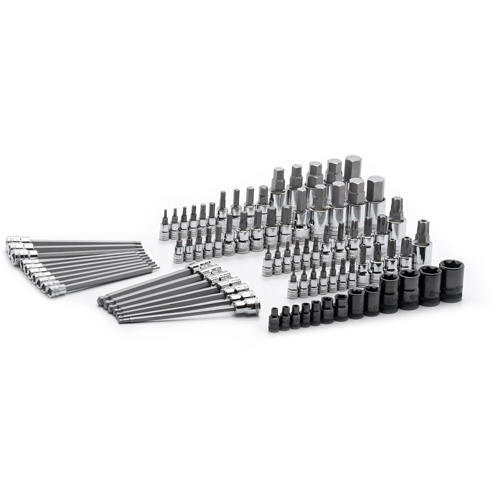 Jeu de forets SAE/m&eacute;triques, Torx externe/Hexagonale/Sph&egrave;re hexagonale/Torx/Torx inviolable, Prise 1/4"/3/8"/1/2", 84 mr PB Rental Co. Ltd.