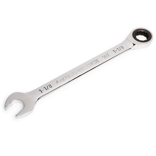 90-Tooth Ratcheting Combination Wrench, 12 Point, 1-1/8", Chrome Finish PB Rental Co. Ltd.