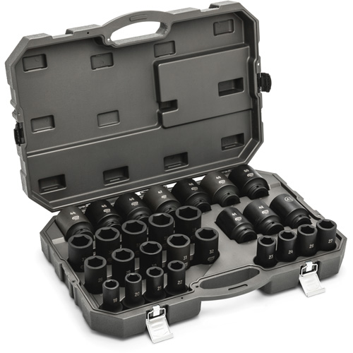 6 Point Metric Socket Set, 28 Pcs, Impact, 3/4" Drive Size, Deep PB Rental Co. Ltd.