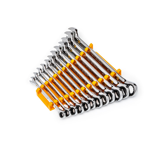 Jeu de cl&eacute;s &agrave; 12 pans et 90 dents, Combinaison &agrave; cliquet, 12 morceaux, M&eacute;trique PB Rental Co. Ltd.