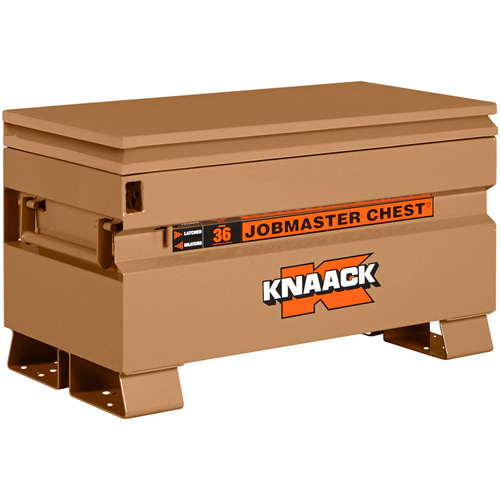 Model 36 Jobsite Chest with Padlock, 36" x 19" x 21-1/2", Steel, Tan PB Rental Co. Ltd.
