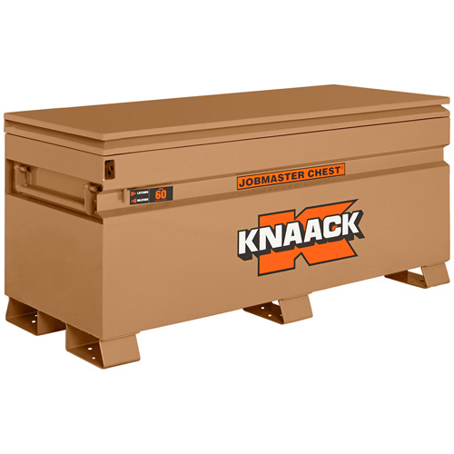 Model 60 Jobsite Chest with Padlock, 60" x 24" x 28-1/2", Steel, Tan PB Rental Co. Ltd.