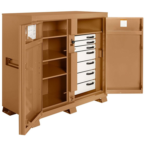 Armoire de chantier mod&egrave;le 112 avec cadenas, Acier, 54,9 pi³, Havane PB Rental Co. Ltd.