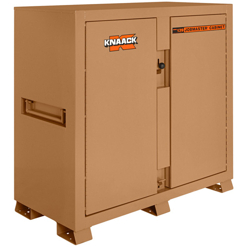 Model 139 Jobsite Cabinet with Padlock, Steel, 59.4 Cubic Feet, Tan PB Rental Co. Ltd.