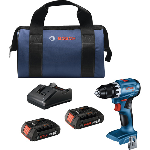 Trousse perceuse-visseuse compacte sans balais, Lithium-ion, 18 V, Mandrin 1/2", Couple 400 lb-po PB Rental Co. Ltd.