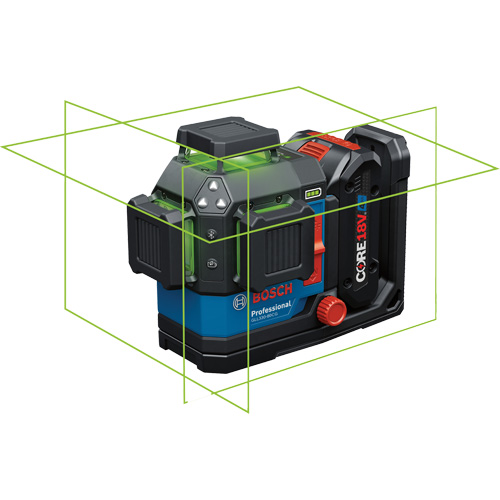 Laser dalignement/nivellement 360 connect&eacute; &agrave; faisceau vert &agrave; trois points PB Rental Co. Ltd.