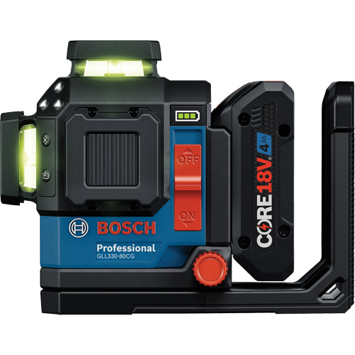 Laser dalignement/nivellement 360 connect&eacute; &agrave; faisceau vert &agrave; trois points PB Rental Co. Ltd.