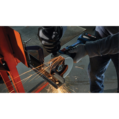 Rectifieuse angulaire sans balais avec interrupteur coulissant, Roue de 4-1/2", 18 V PB Rental Co. Ltd.