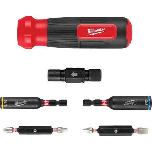 8-IN-1 Multi-Bit & Nut Driver with SHOCKWAVE Impact Duty Bits & Nut Drivers, 8-1/3" L, Cushion Grip Handle PB Rental Co. Ltd.