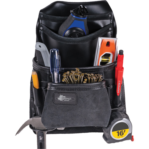 Sac robuste Phantom pour clous et outils, Cuir, 10 pochettes, Noir PB Rental Co. Ltd.