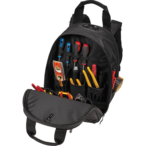 Phantom Collection 36-Pocket Tool Backpack, 11" L x 14-1/2" W, Black, Ballistic/Polyester PB Rental Co. Ltd.