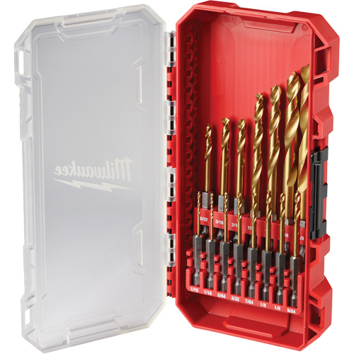 SHOCKWAVE Impact-Duty Drill Bit  Set, 15 Pieces, Titanium PB Rental Co. Ltd.