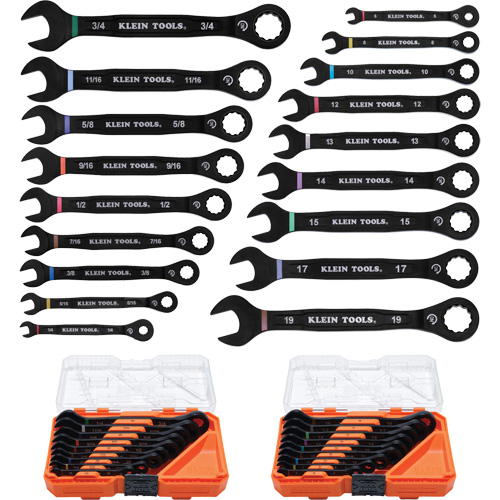 Wrench Set, Ratcheting Combination, 18 Pieces, Imperial and Metric PB Rental Co. Ltd.