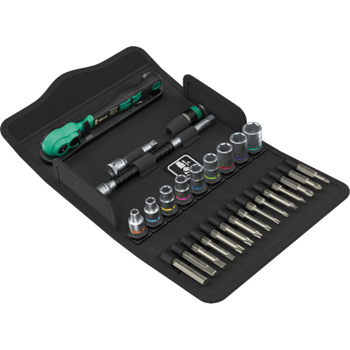 Jeu de cl&eacute; &agrave; cliquet SA 15 Zyklop Comfort avec levier dinversion, 28 Mcx, Prise de 1/4" PB Rental Co. Ltd.