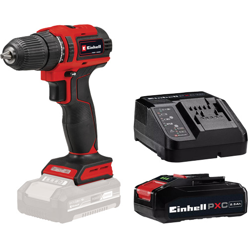 Cordless Drill/Driver with 2.5Ah PXC Battery & Charger Starter Kit, Lithium-Ion, 18 V, 3/8" Chuck, 354 in-lbs Torque PB Rental Co. Ltd.