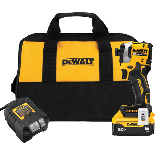 ATOMIC Brushless Cordless 3-Speed Impact Driver Kit, 1/4", 1825 in-lbs Max. Torque, 20 V, Lithium-Ion PB Rental Co. Ltd.