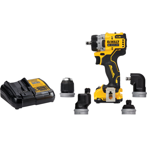 Ensemble perceuse/visseuse sans fil et sans balai XTREME 5-en-1, Lithium-ion, 12 V, Mandrin 3/8" PB Rental Co. Ltd.
