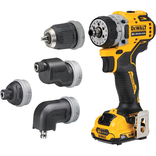 Ensemble perceuse/visseuse sans fil et sans balai XTREME 5-en-1, Lithium-ion, 12 V, Mandrin 3/8" PB Rental Co. Ltd.