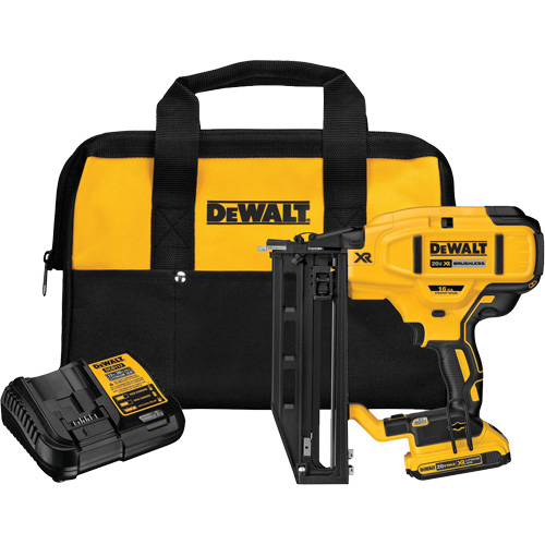 XR&reg; 16 GA Cordless Straight Finish Nailer Kit, 20 V, Lithium-Ion PB Rental Co. Ltd.
