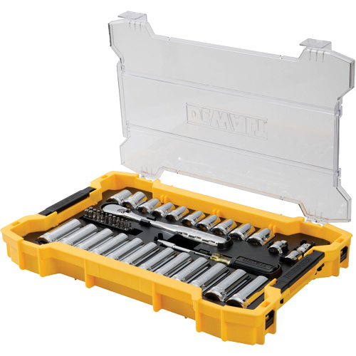 Jeu d'outils 3/8" & 1/2" pour m&eacute;canicien avec plateau & couvercle TOUGHSYSTEM 2.0 PB Rental Co. Ltd.