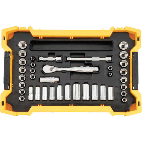 Jeu d'outils 3/8" & 1/2" pour m&eacute;canicien avec plateau & couvercle TOUGHSYSTEM 2.0 PB Rental Co. Ltd.