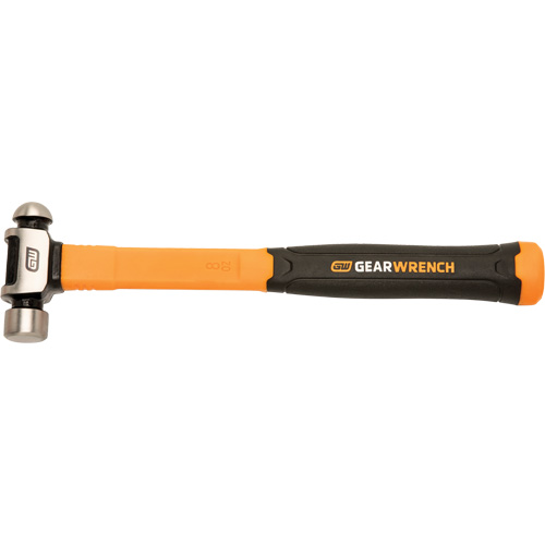 Ball Pein Hammer, 8 oz. Head Weight, Plain/Polished Face, Fibreglass Handle PB Rental Co. Ltd.