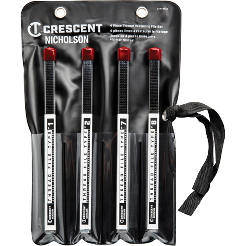 4-Piece Thread Restoring File Set, Square, 9" PB Rental Co. Ltd.