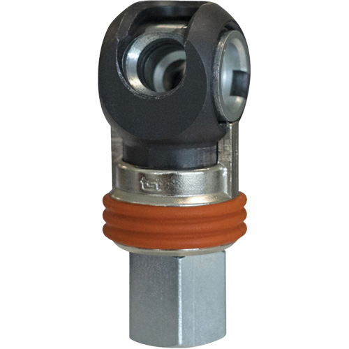 Raccord industriel rapide basculant TOPQUIK SC, Acier nickel&eacute;, 3/8", NPT femelle, 360 PSI PB Rental Co. Ltd.