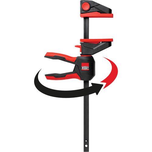 Serre-joints &agrave; g&acirc;chette pour barres &agrave; une main avec poign&eacute;e rotative &agrave; 360°, 4-1/2" (114,3 mm) PB Rental Co. Ltd.