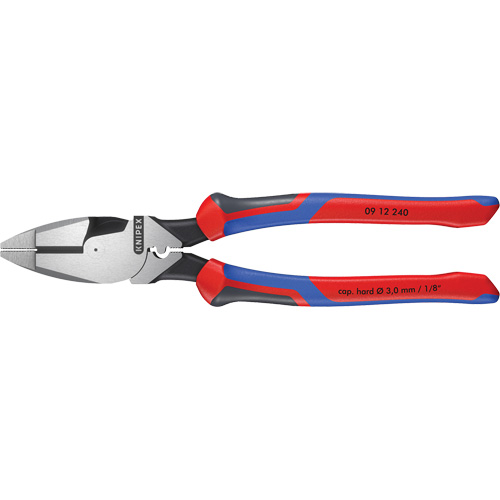 Pince pour monteurs de lignes &agrave; levier d&eacute;multipli&eacute;, type Nouvelle-Angleterre avec tire-fil, sertisseur et poign&eacute;e KNIPEXTEND PB Rental Co. Ltd.
