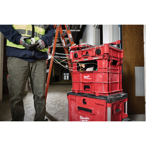 Bac distributeur de fils XL PACKOUT, 15-3/4" x 18-5/8" x 15", Noir/Rouge PB Rental Co. Ltd.