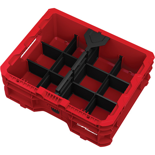 PACKOUT Low-Profile Crate, 15" x 18-5/8" x 6-5/8", Black/Red PB Rental Co. Ltd.
