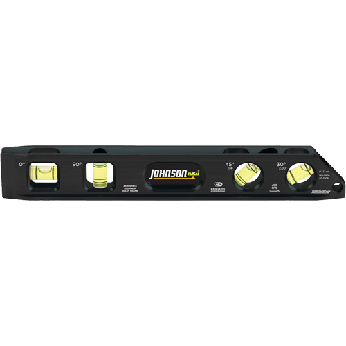 Niveau Torpedo en aluminium usin&eacute; (billet), 9" lo, Aluminium, 4 fioles, Magn&eacute;tique PB Rental Co. Ltd.