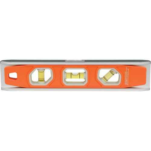 Glo-View&reg; Torpedo Level, 9" L, Aluminum, 3 Vials, Magnetic PB Rental Co. Ltd.