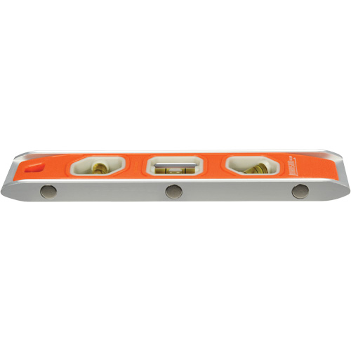 Glo-View&reg; Torpedo Level, 9" L, Aluminum, 3 Vials, Magnetic PB Rental Co. Ltd.