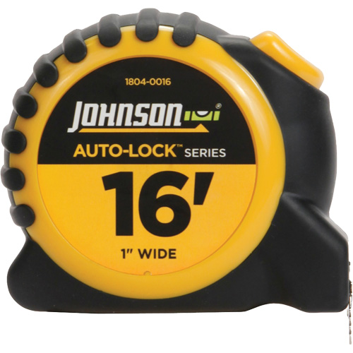 Auto-Lock Power Tape with Steel Belt Clip, 1" x 16', 1/16" Graduations PB Rental Co. Ltd.