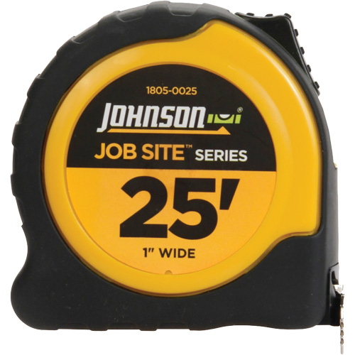 Job Site Power Tape with Steel Belt Clip, 1" x 25', 1/16" Graduations PB Rental Co. Ltd.