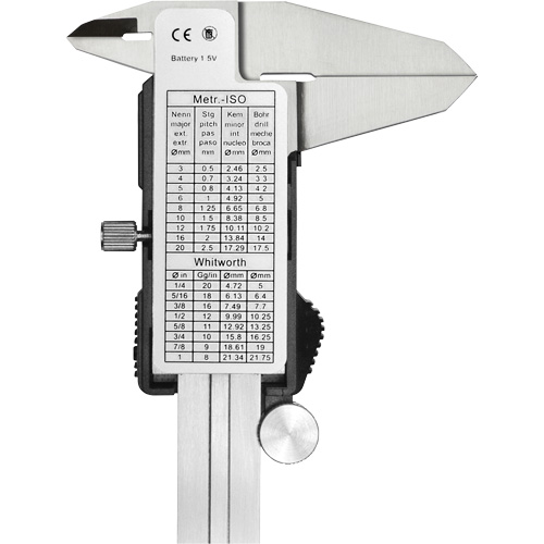 Pied &agrave; coulisse num&eacute;rique, R&eacute;solution de 0,0005" (0,01 mm), 0" - 6" (0 mm - 150 mm) gamme de mesure PB Rental Co. Ltd.
