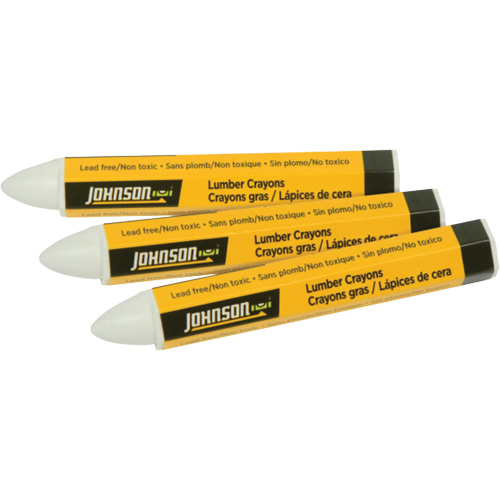 Crayons de marquage pour bois d'œuvre - Paquet de 3, Blanc, Marqueur PB Rental Co. Ltd.