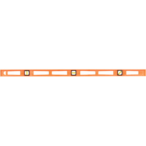 Niveau pour entrepreneurs Structo-Cast&reg; orange, Poutre en I, 4' lo, 3, Non magn&eacute;tique PB Rental Co. Ltd.