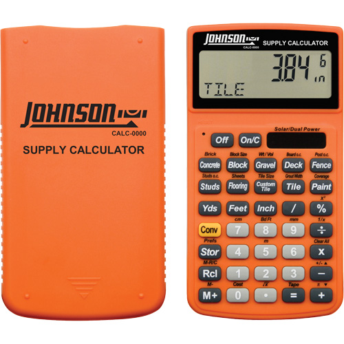 High-Visibility Orange Supply Calculator with Rugged Case PB Rental Co. Ltd.